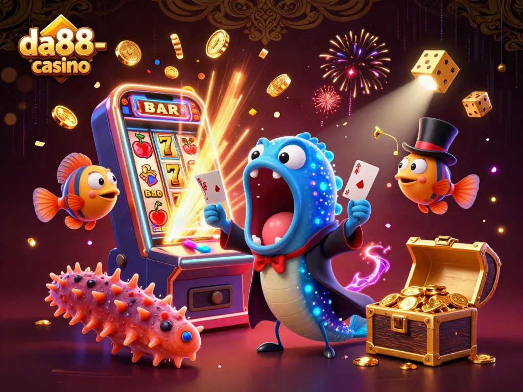 Engage with da88-casino's vibrant gaming experience featuring magical elements and jackpot excitement.